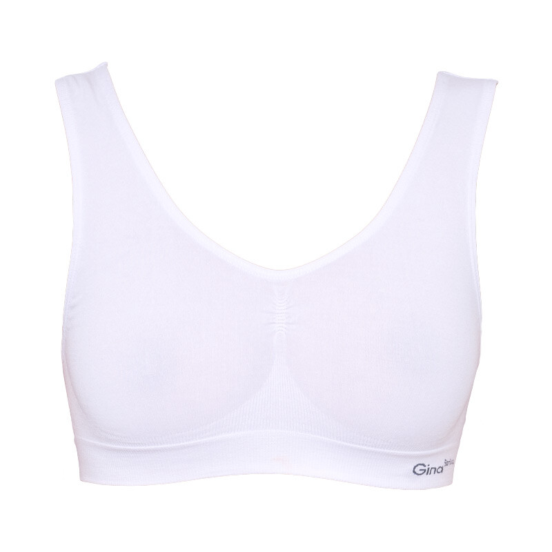 Dámská podprsenka Gina bambusová bílá (07011) S