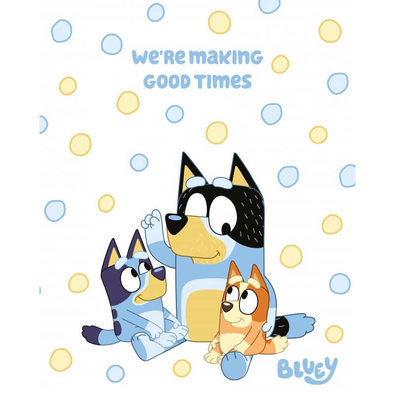 Jerry Fabrics Deka fleecová 120x150 cm - Bluey 