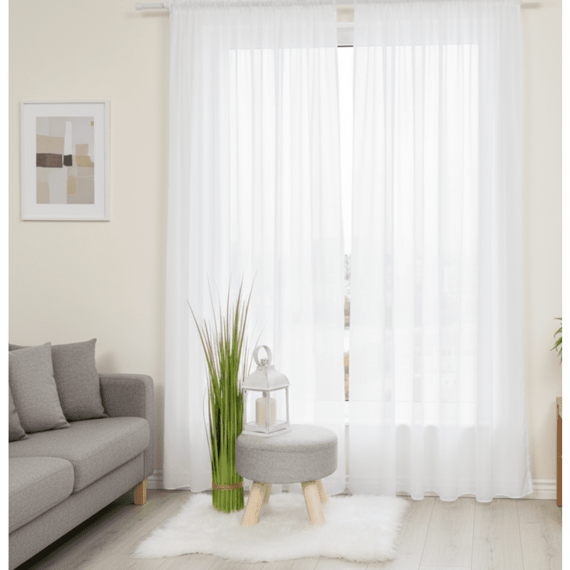 Záclona, Dreher 5001 s olůvkem metráž, bílá 125 cm