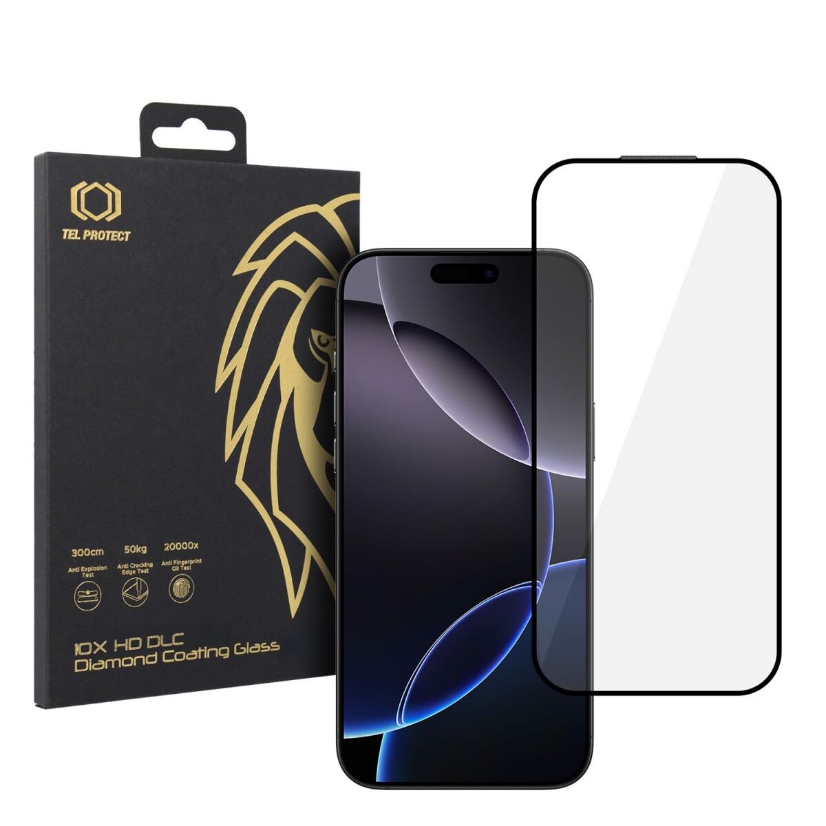 Tvrzené sklo Tel Protect 10X HD DLC Diamond Coating pro iPhone 16 Pro Max