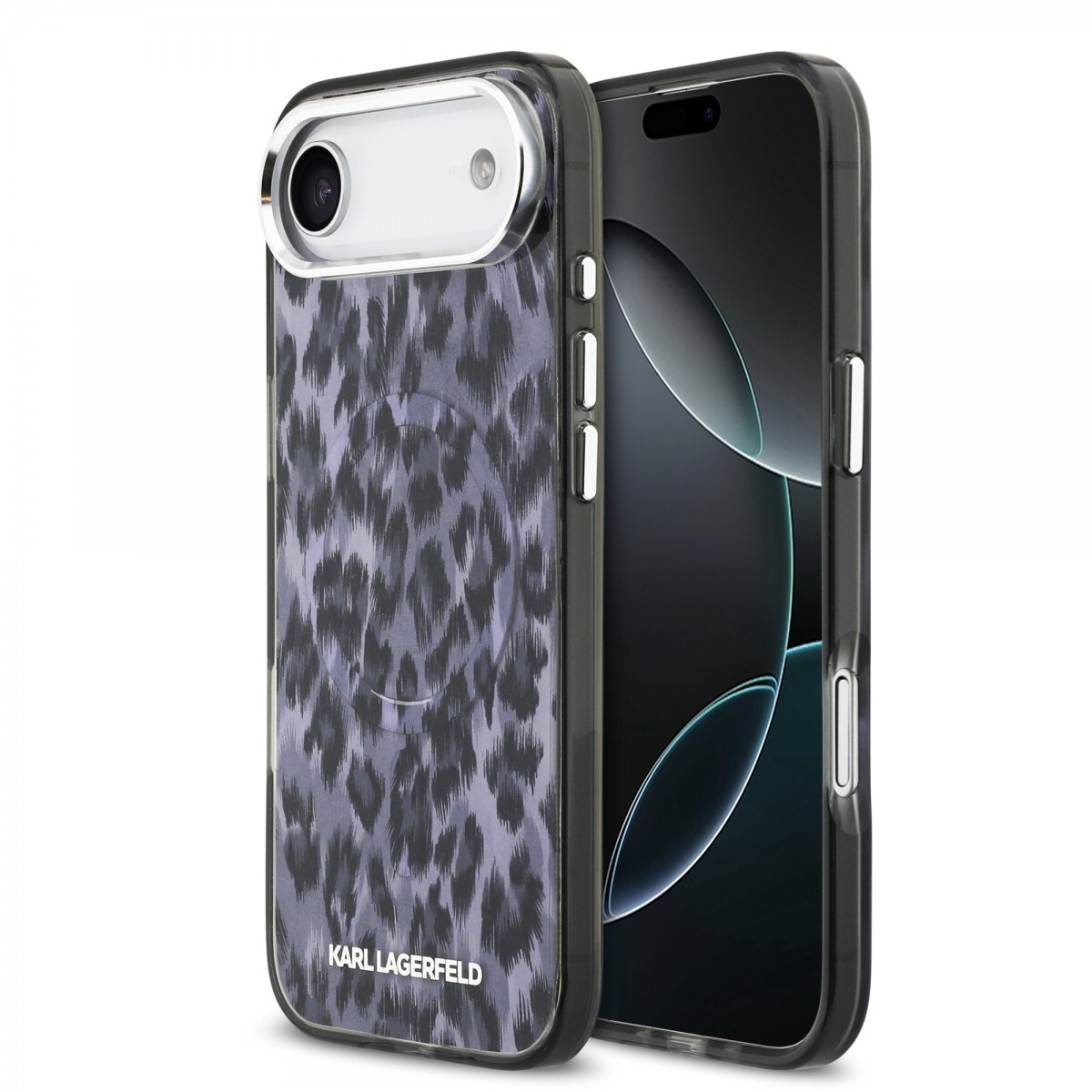 Zadní kryt Karl Lagerfeld IML Leopard MagSafe pro iPhone Air Grey