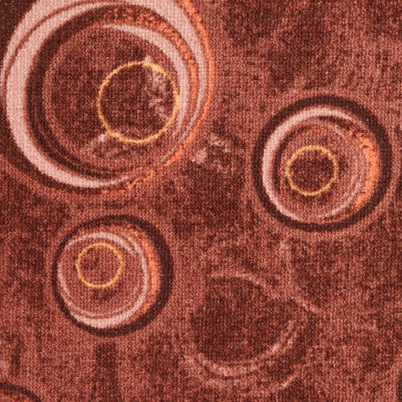 AKCE: 150x520 cm Metrážový koberec Drops 43, šíře, hnědá, filc, chodba / předsíň, ITC