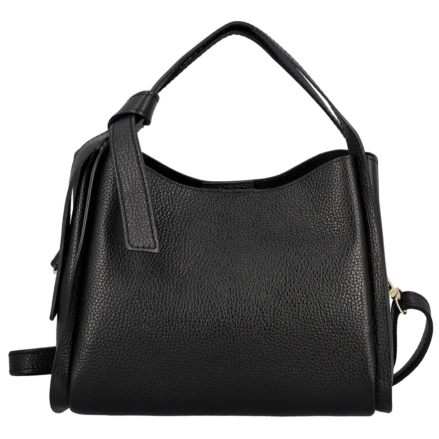 Dámská kožená kabelka do ruky černá - Delami Vera Pelle Mija černá