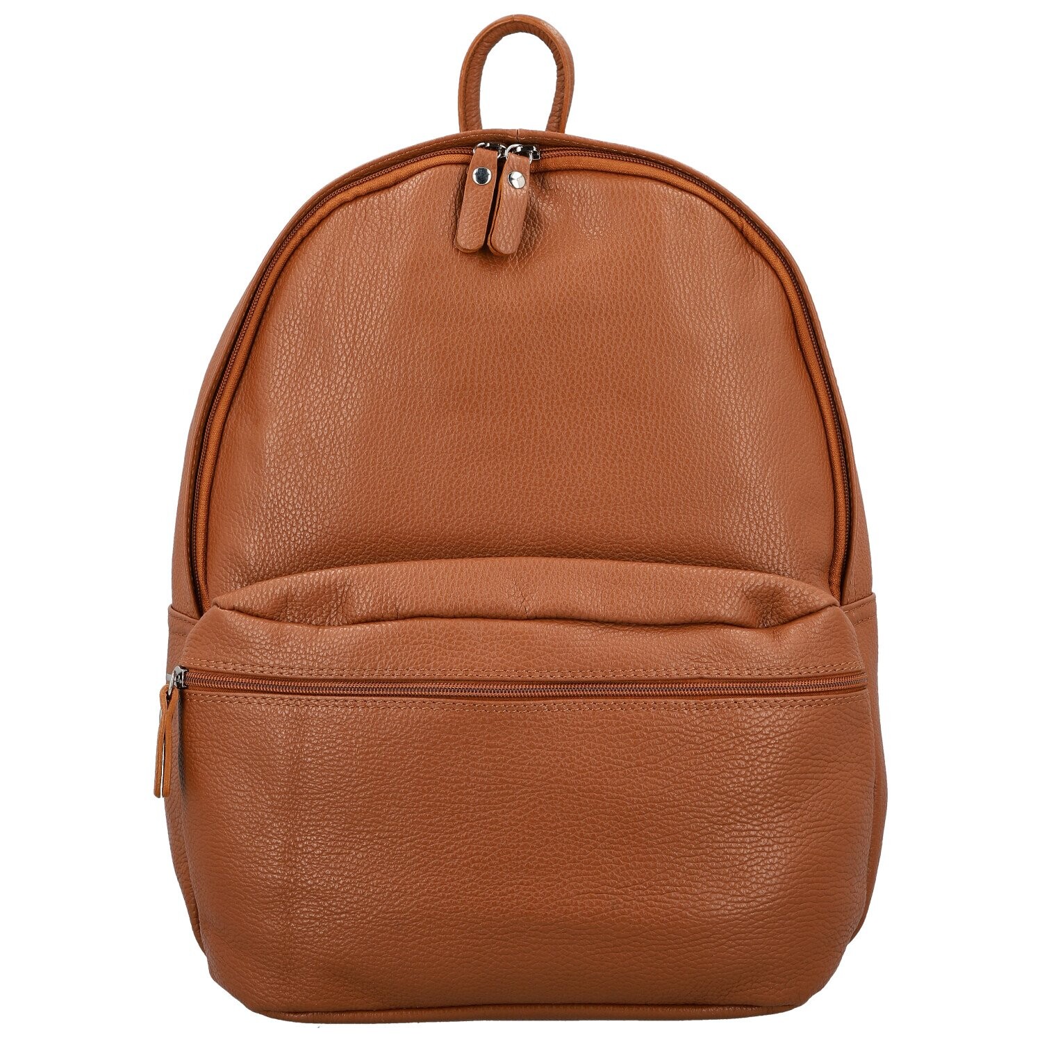 Dámský kožený batoh koňakový - Delami Vera Pelle Archie koňak