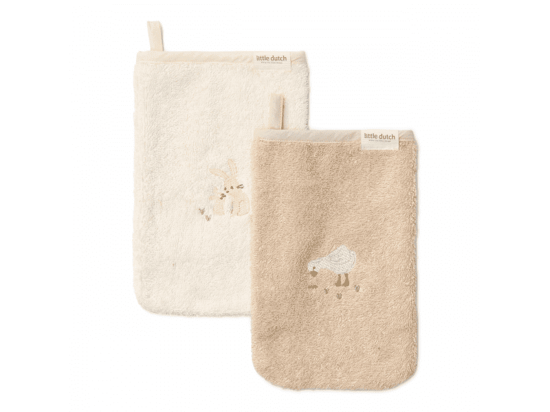 Little Dutch Žínky s výšivkou 2 ks Baby Bunny