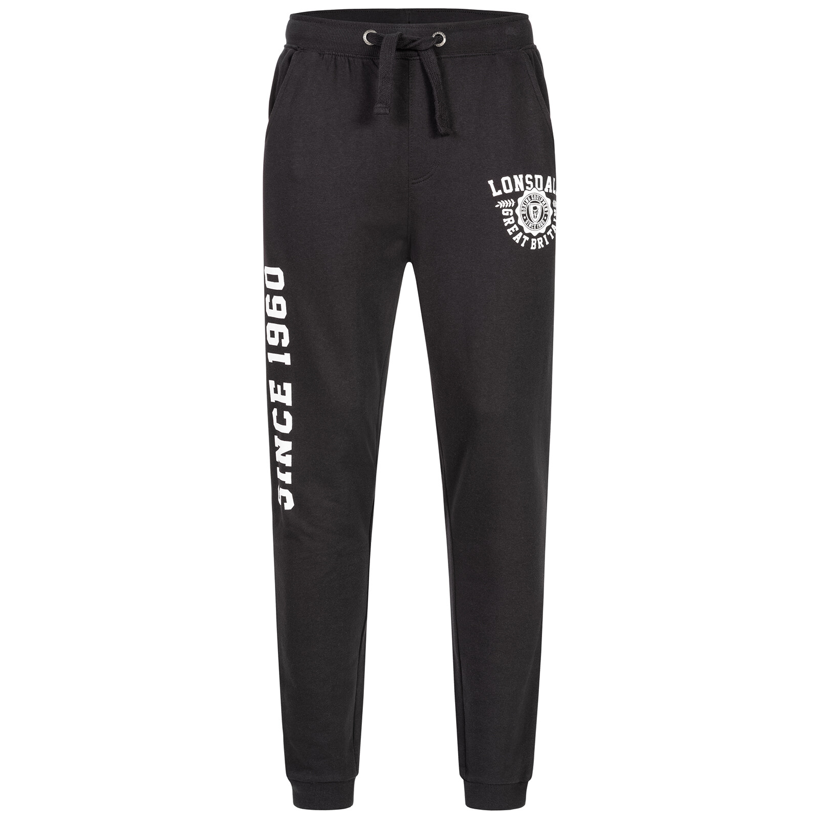 Pánské tepláky Lonsdale 117151-Black/White