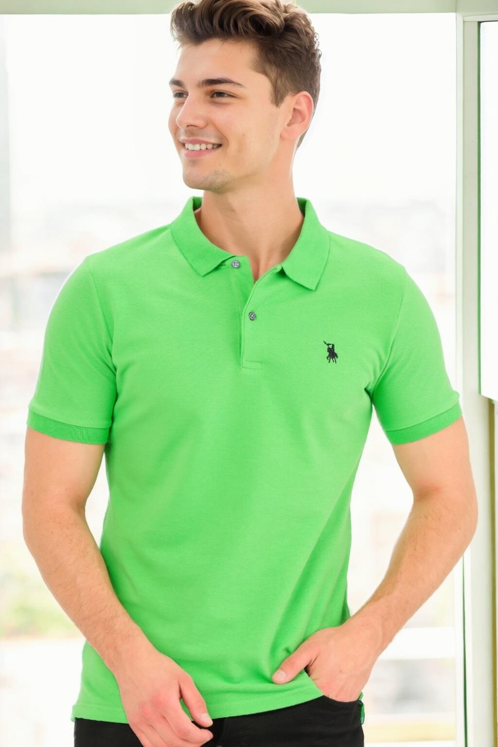 T9561 DEWBERRY MEN'S TSHIRT-GRASS GREEN