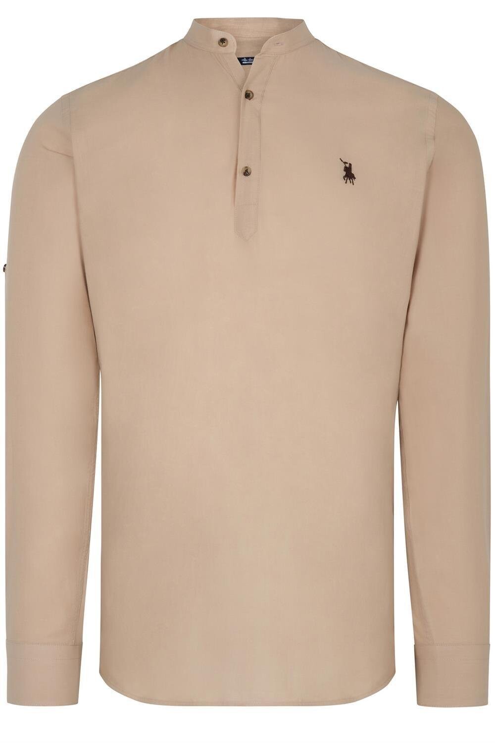G983 DEWBERRY MEN'S COLLAR SHIRT-BEIGE