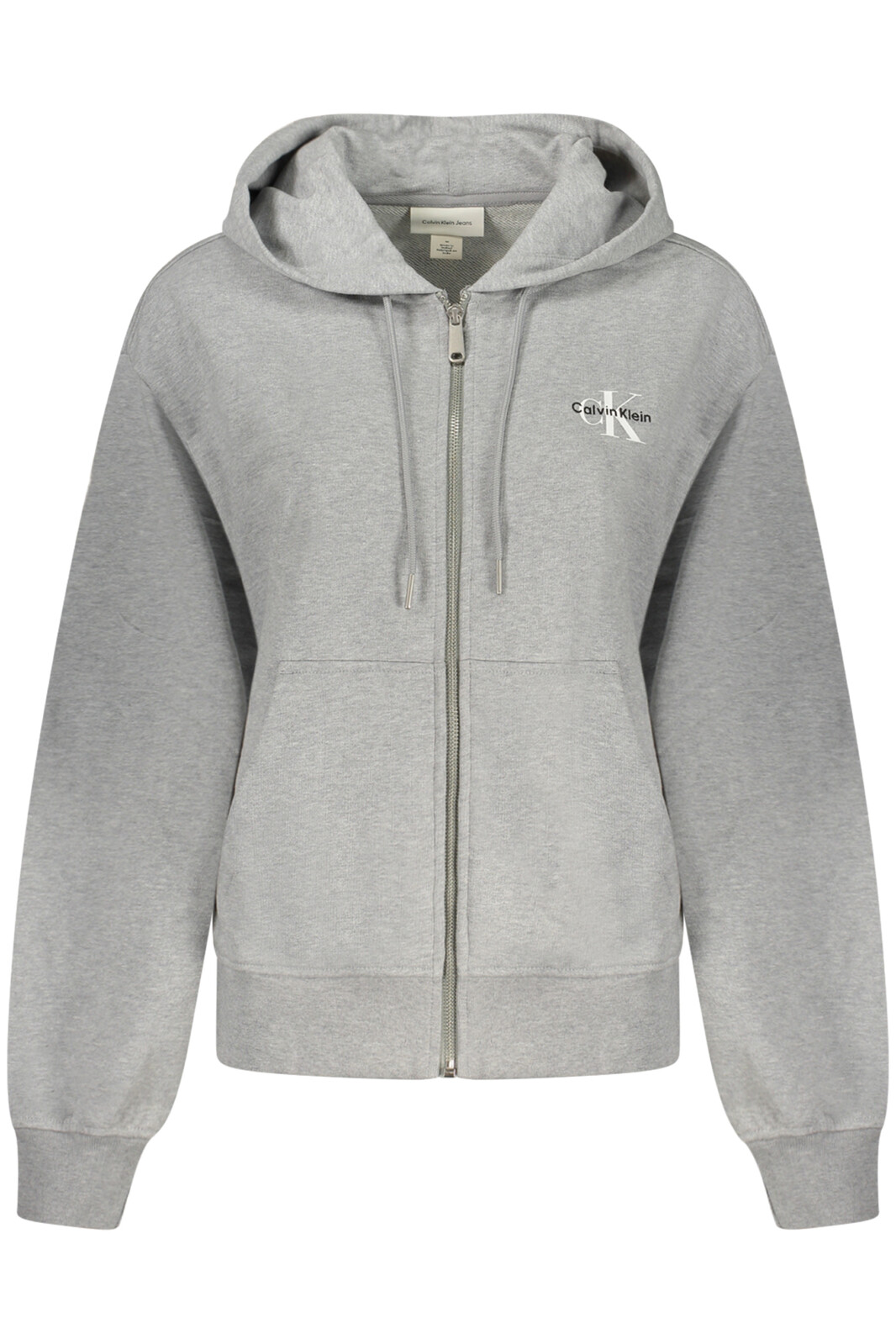 CALVIN KLEIN WOMEN'S ZIPPED SWEATSHIRT GREY