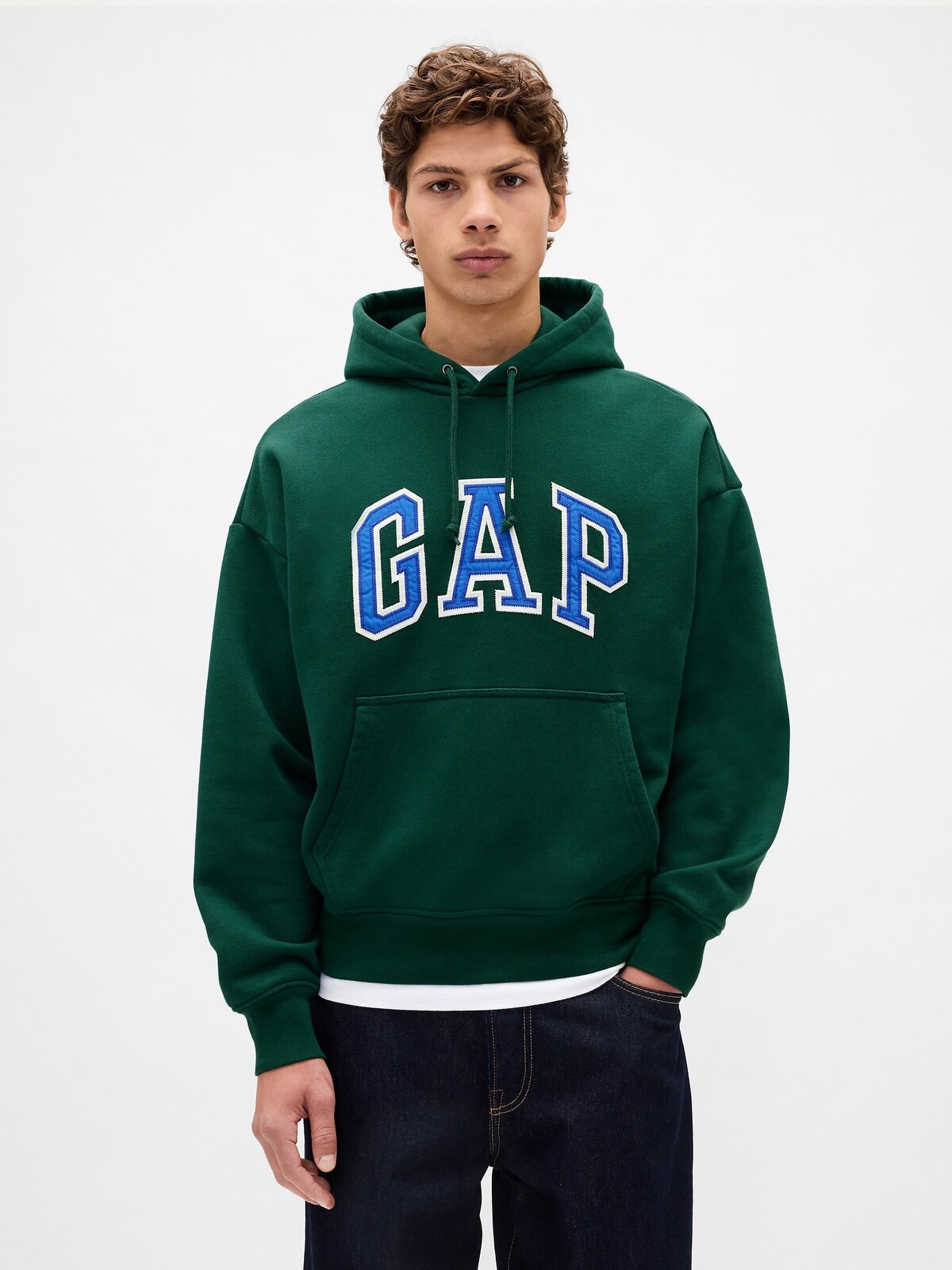 GAP Oversize mikina s logem Extra Heavyweight Unisex - Pánské