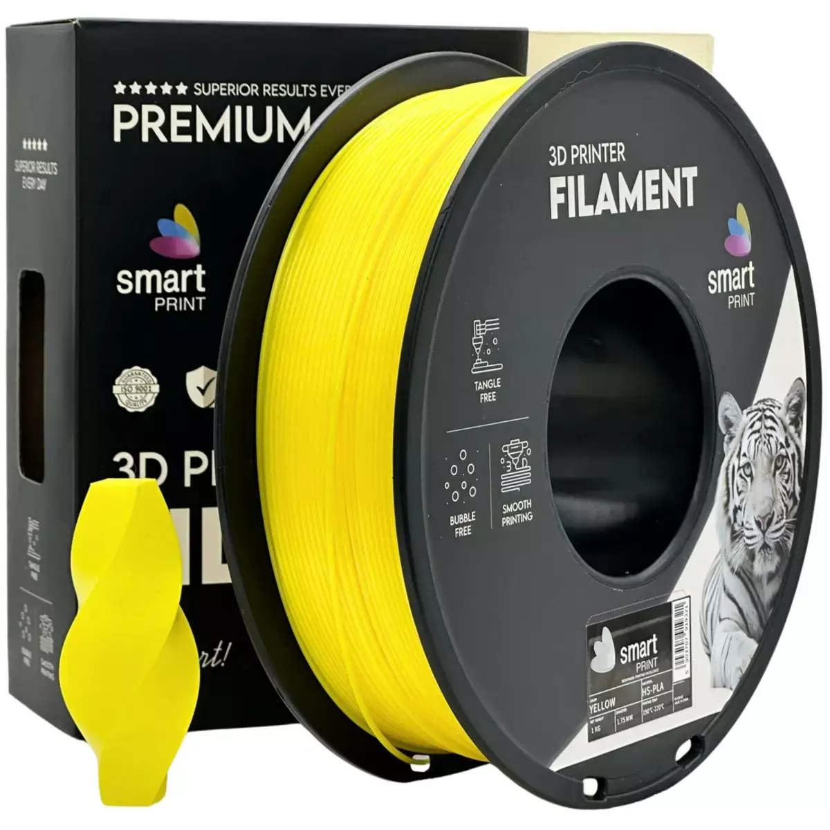Tonery Náplně PLA HS filament Smart Print - 1 kg žlutá
