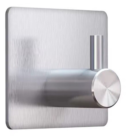 Eco produkty Samolepící háček hranatý, nerez mat