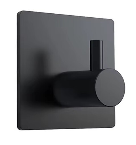 Eco produkty Samolepící háček hranatý, černá barva