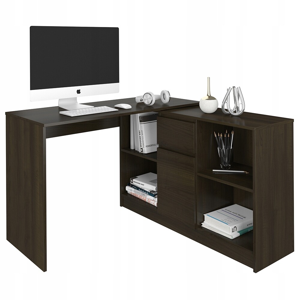 MBN Počítačový stůl s komodou MODERN N14 120 cm - Wenge - 2.jakost