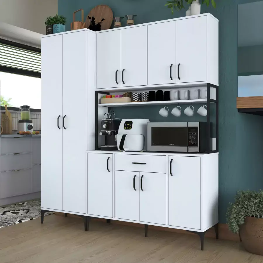 Casarredo Víceúčelová policová skříň SINAGRA - bílá