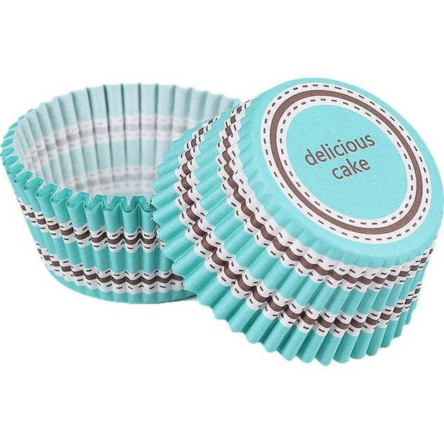 Cukrářský košíček teal delicious 50x30mm 50ks - Cakesicq