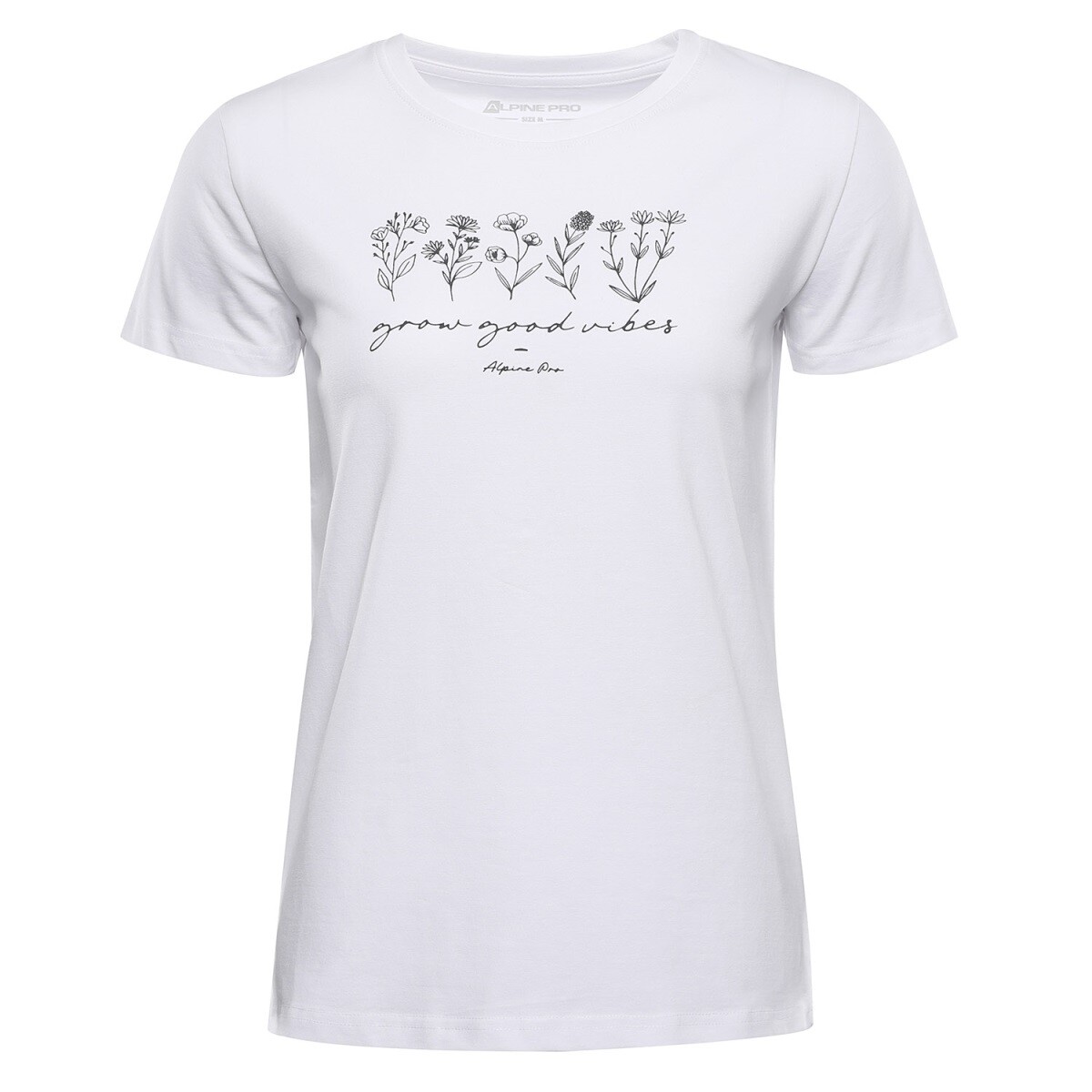 Dámské bavlněné triko alpine pro morola bílá xs