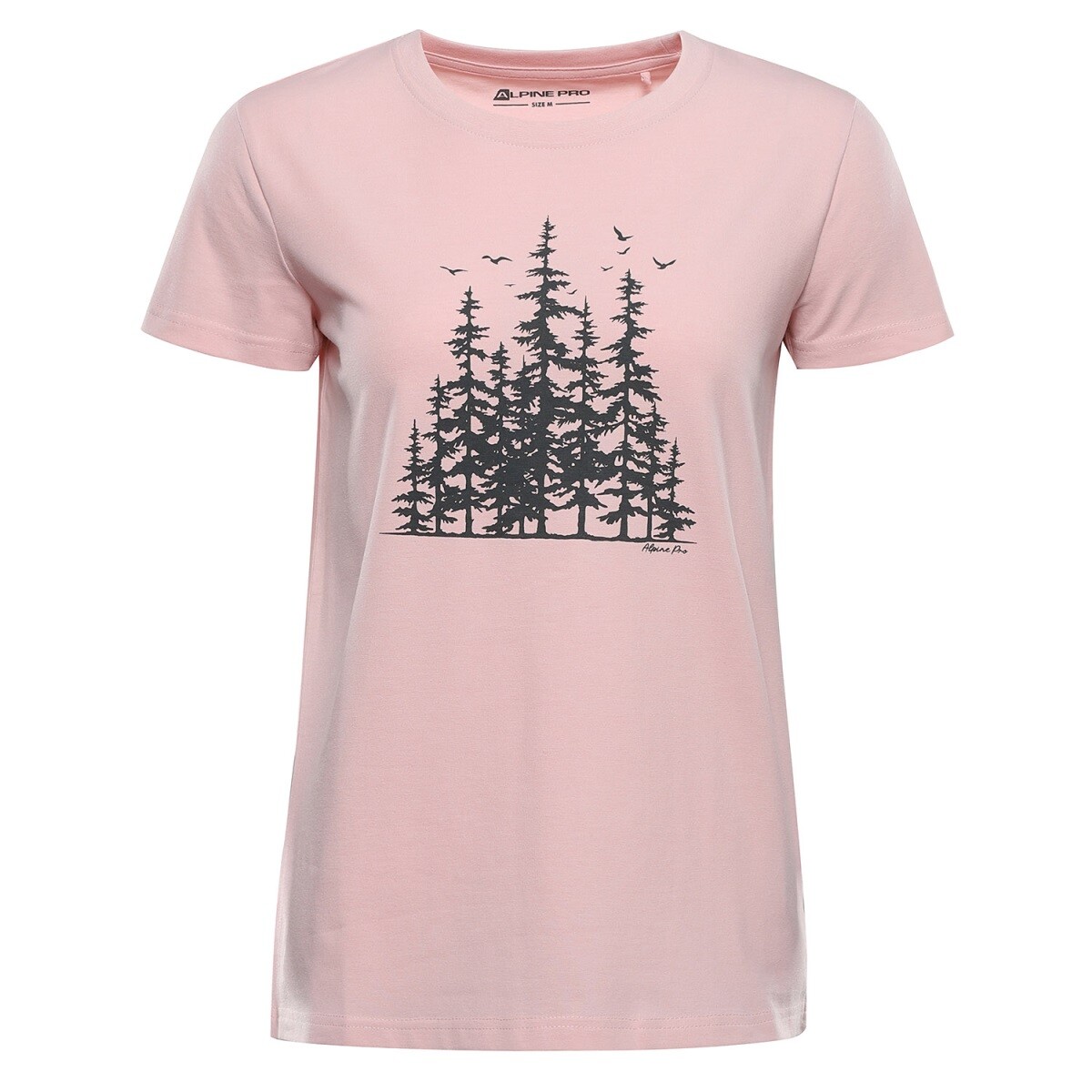 Dámské bavlněné triko alpine pro morola růžová xs