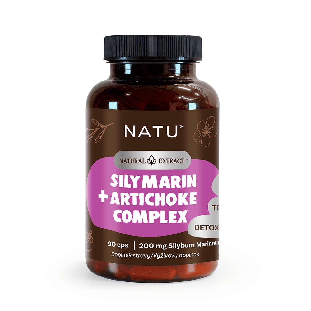 NATU Ostropestřec extrakt (Silymarin 80 %) s artyčokem 90 kapslí