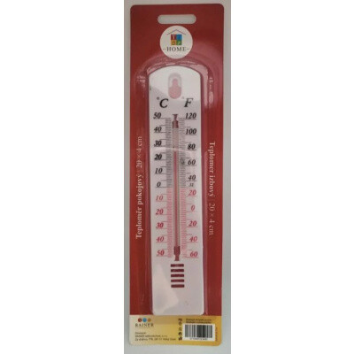 Tidy Home platový bílý pokojový teploměr 20 cm