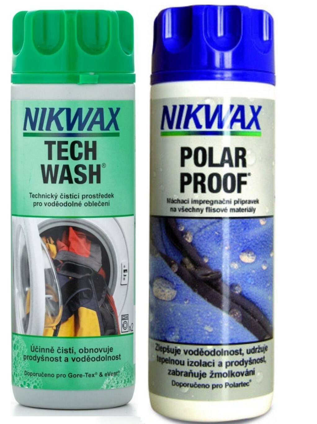 NIKWAX sada prací prostředek Tech Wash a impregnace Polar Proof (300 + 300 ml)