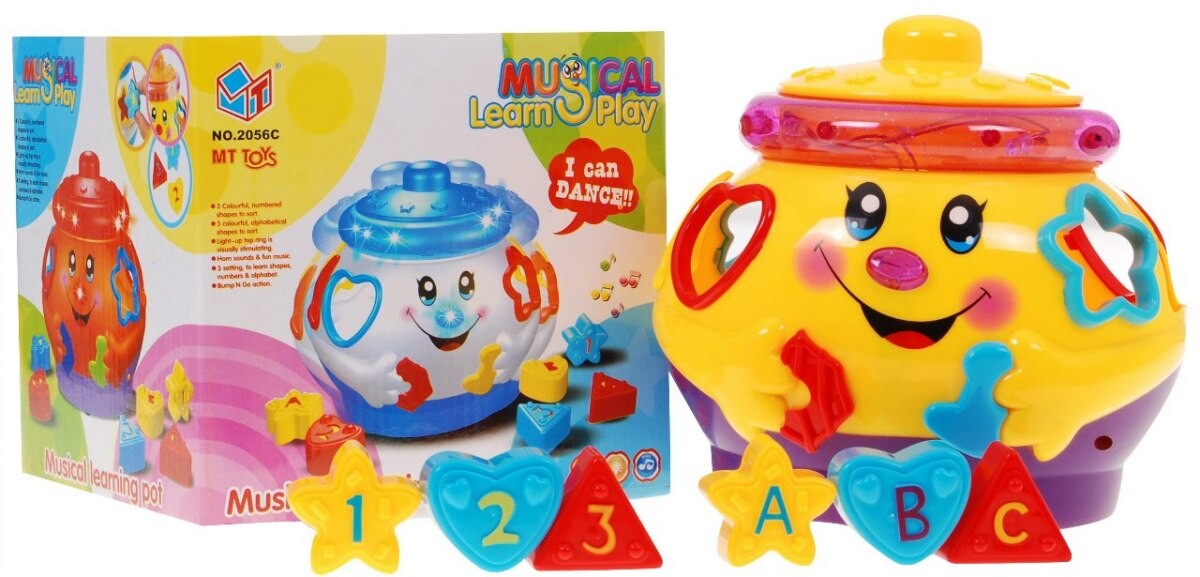 Mamido Mamido Multifunkční hudební vkládačka - interaktivní kotlík pro děti