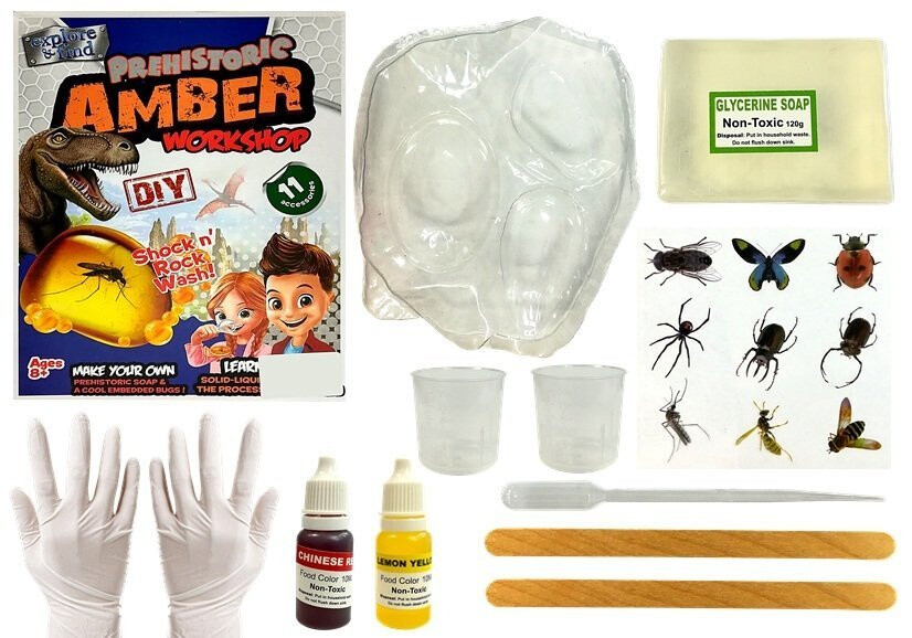 mamido Kreativní sada pravěký jantar s hmyzem