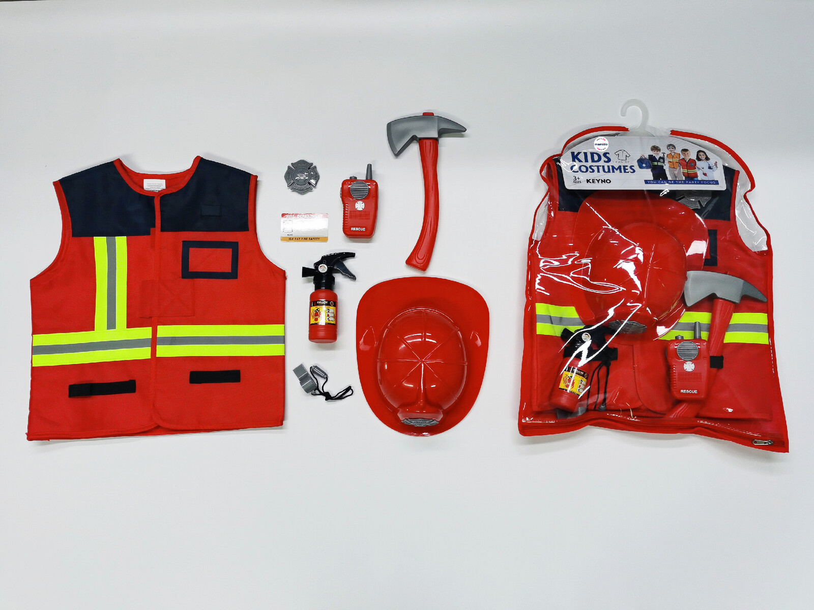 Mamido Mamido Hasičský dětský kostým s vestou a helmou MT1333