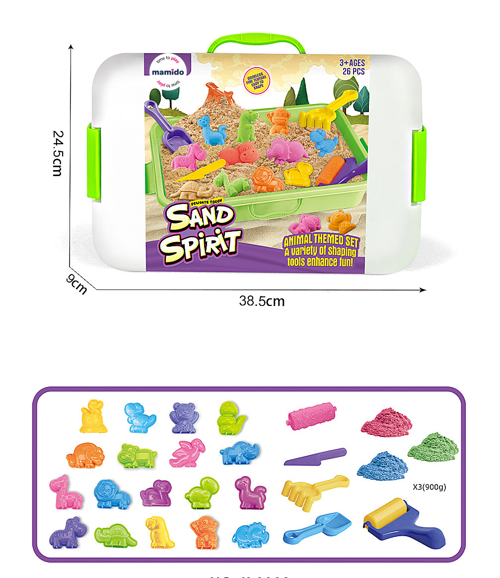 Mamido Mamido Kinetický písek v kufříku 26 ks