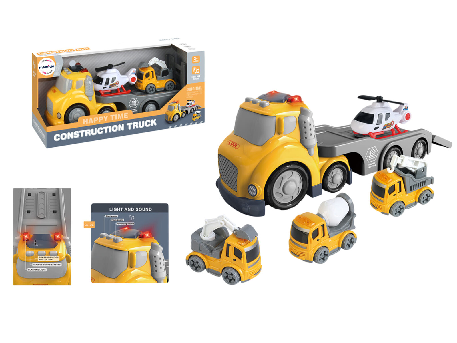 Mamido Mamido Interaktivní stavební kamion se světelnými a zvukovými efekty Contruction Truck