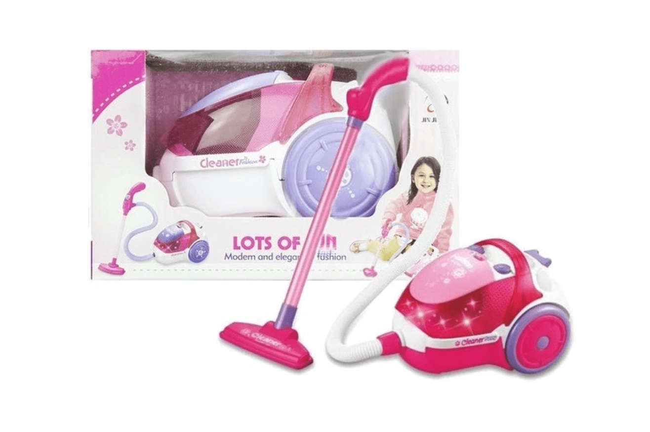 mamido Dětský vysavač s efekty a funkci vysávání 26 cm růžový