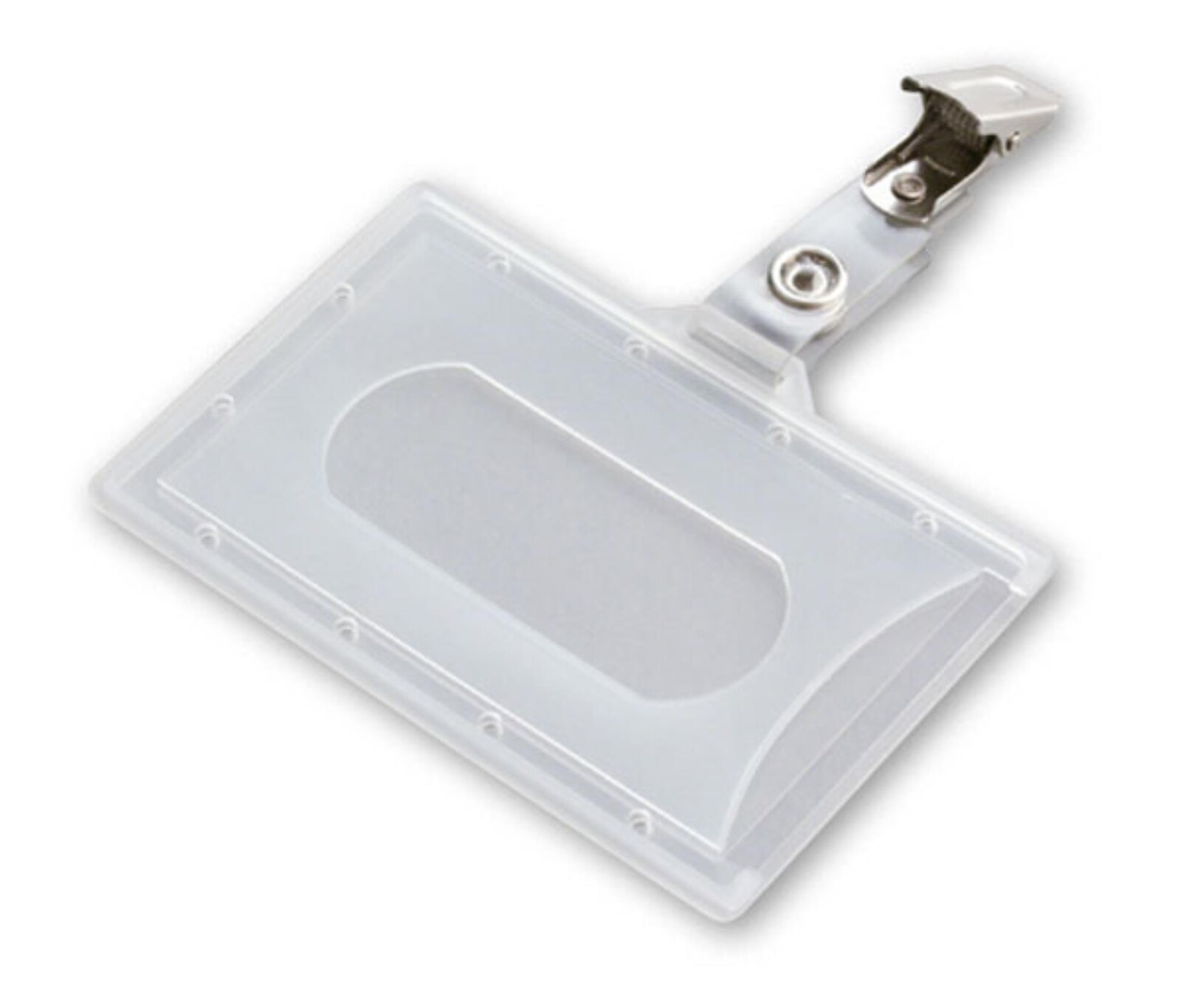 OFFICEO Visačka s klipem - 55 x 90 mm, pevná, 50 ks