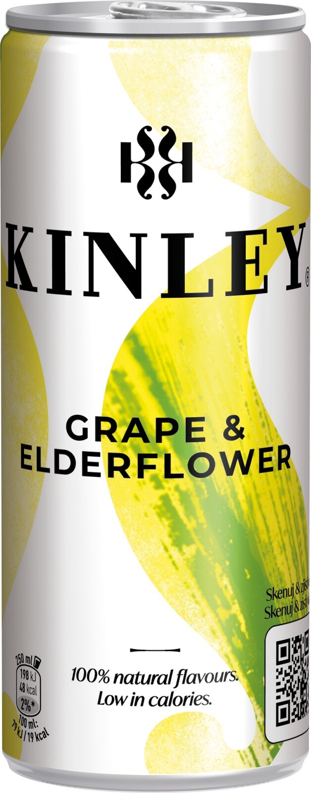 Tonic Kinley Grape & Elderfrower - plech, 24x 0,25l