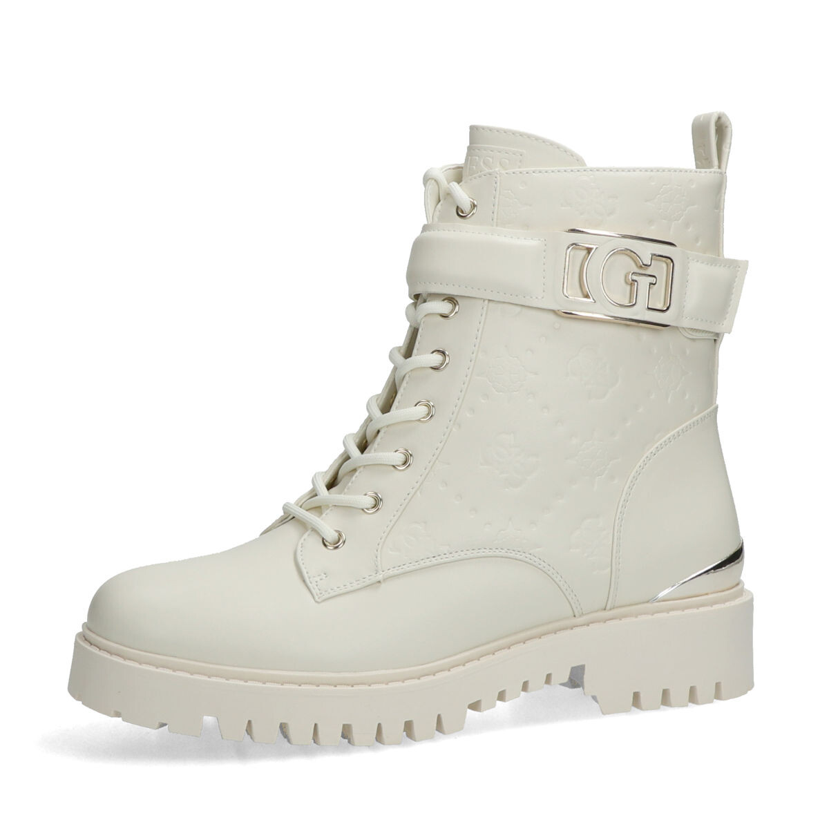 Guess dámské stylové kotníkové kozačky - béžové - 37