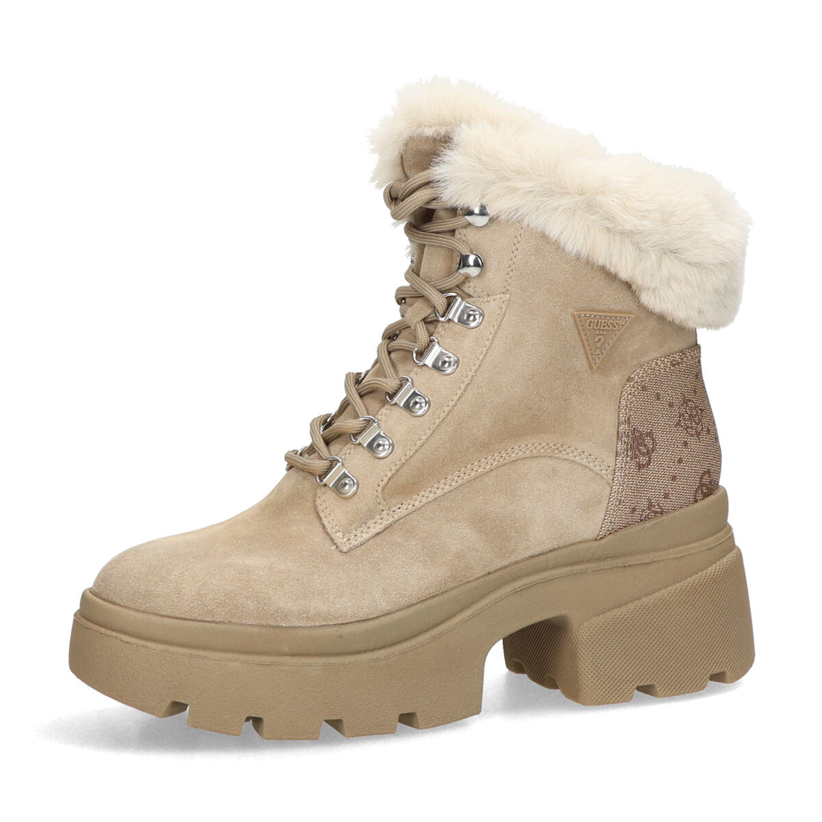 Guess dámské stylové kotníkové boty - béžové - 37