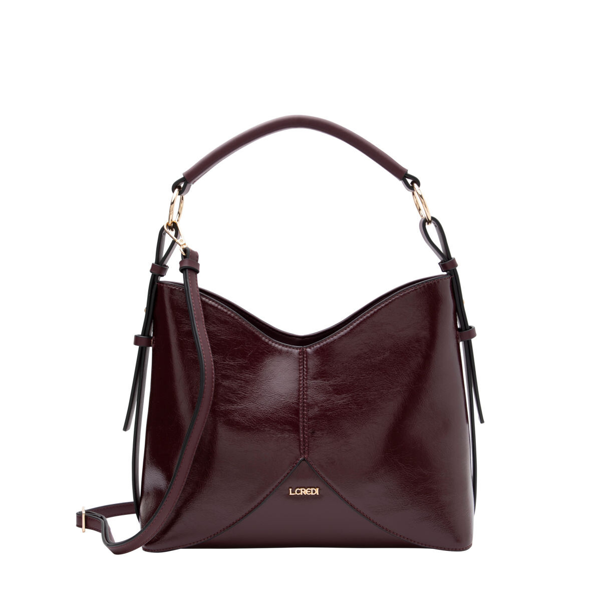 L.Credi dámská elegantní kabelka - bordó - One size