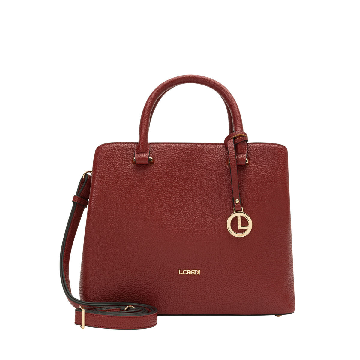 L.Credi dámská elegantní kabelka do ruky - bordó - One size
