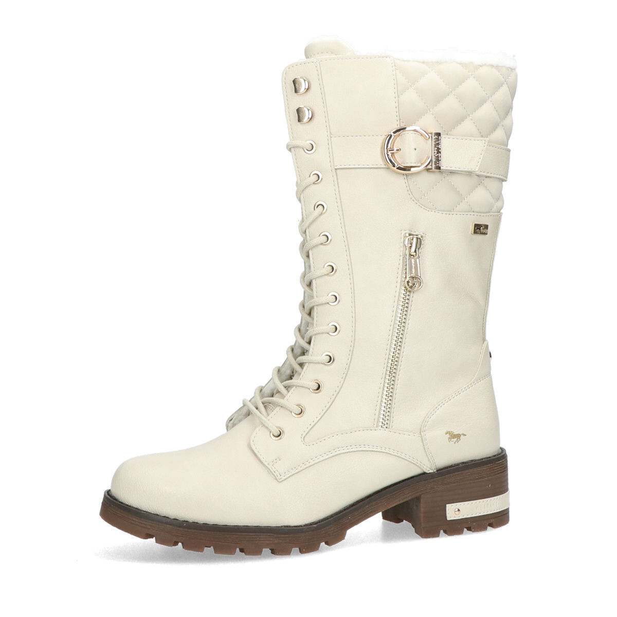 Mustang dámské zimní kozačky - béžové - 36