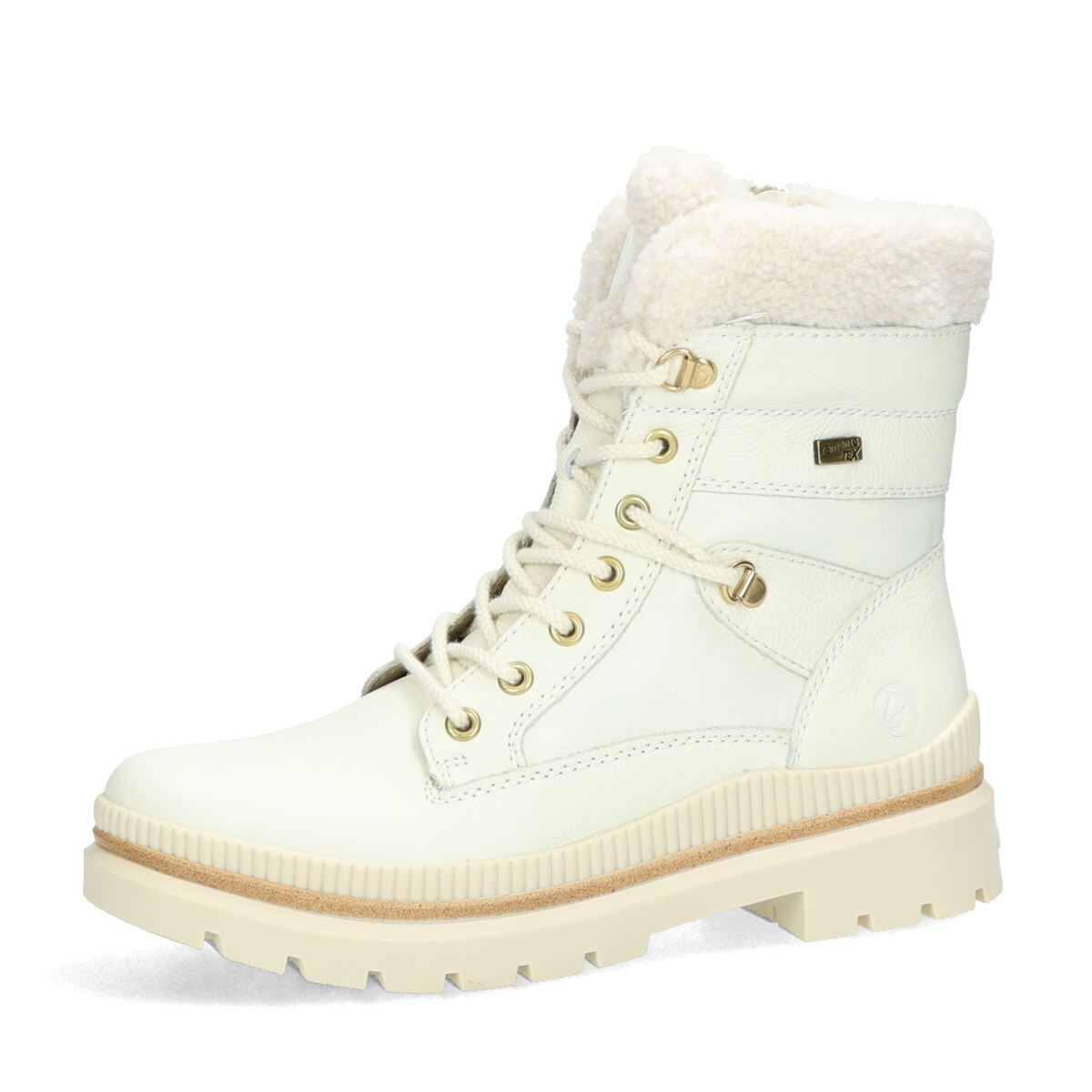 Remonte dámské kožené kotníkové kozačky - béžové - 36