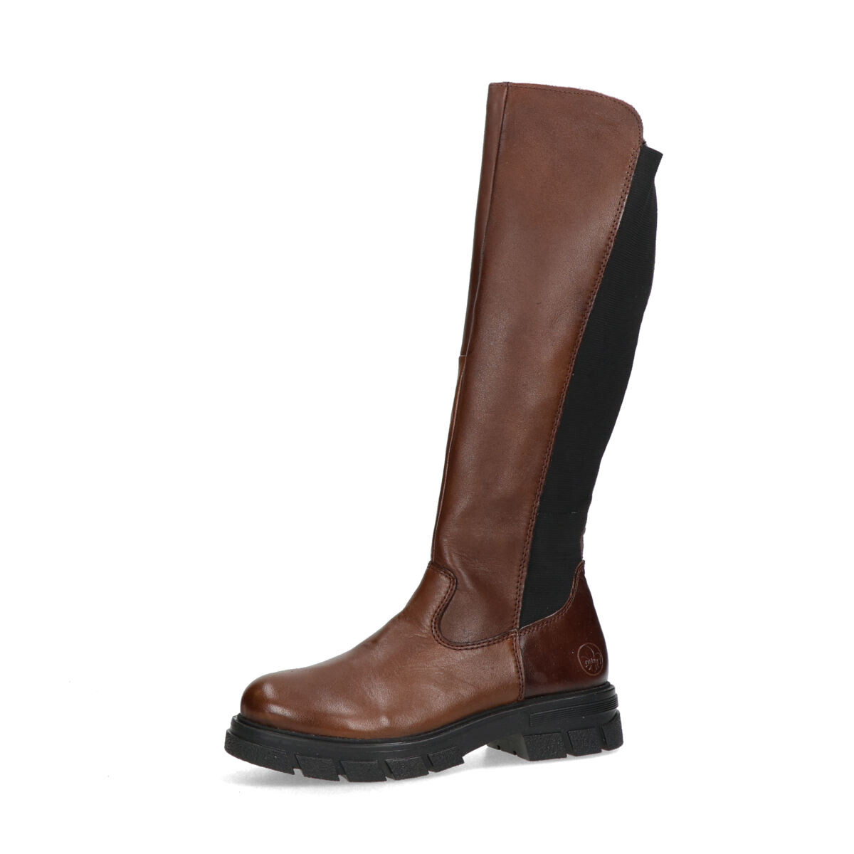 Rieker dámské kožené kozačky - hnědé - 36