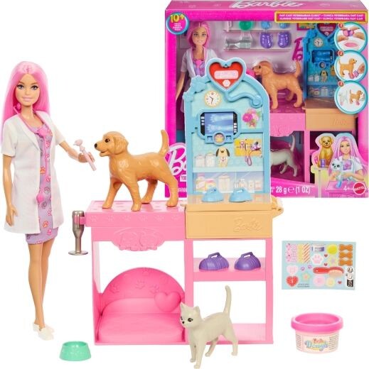Mattel Barbie Veterinární sada – klinika pro mazlíčky