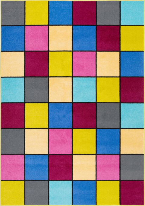 Dětský koberec Funky Top Kuku žlutý