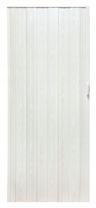 Skládací dveře 004-100-04 bílý dub 100 cm