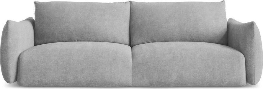 Světle šedá žinylková rozkládací pohovka 230 cm Leila – Makamii