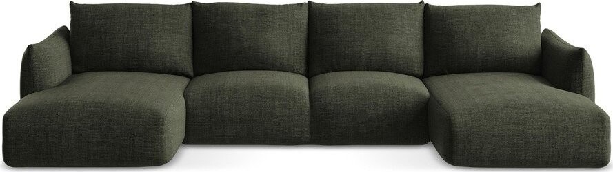 Zelená rozkládací rohová pohovka (do 