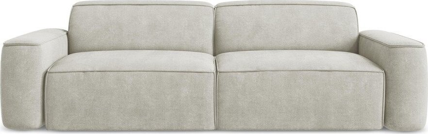 Krémová žinylková pohovka 244 cm Omao – Makamii