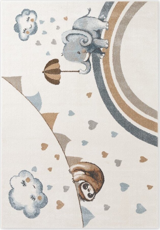Krémový dětský koberec 160x230 cm Walk like an Elephant Rainy Party – Villeroy&Boch