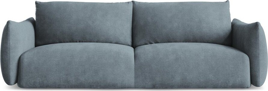 Modrá žinylková rozkládací pohovka 230 cm Leila – Makamii