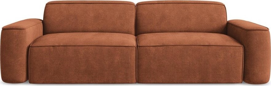 Žinylková pohovka v terakotové barvě 244 cm Omao – Makamii