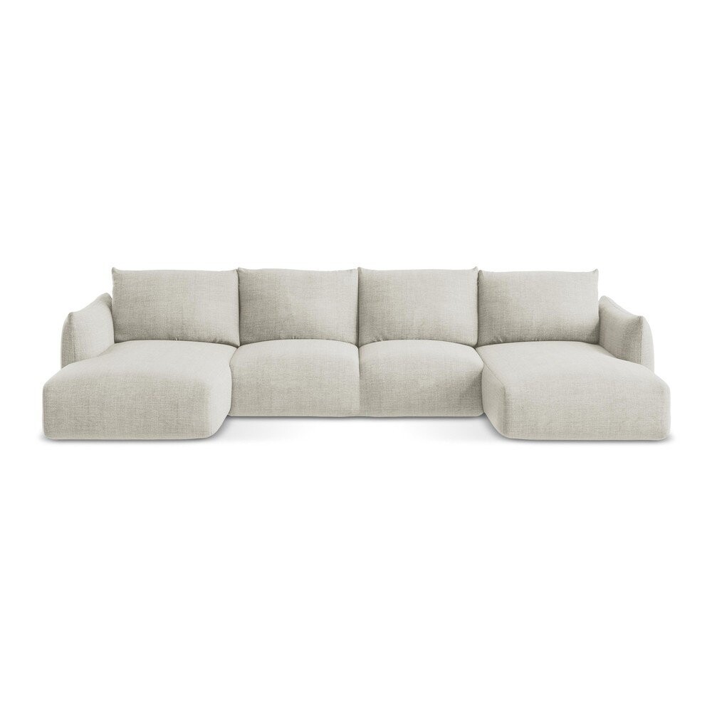 Béžová rozkládací rohová pohovka (do 